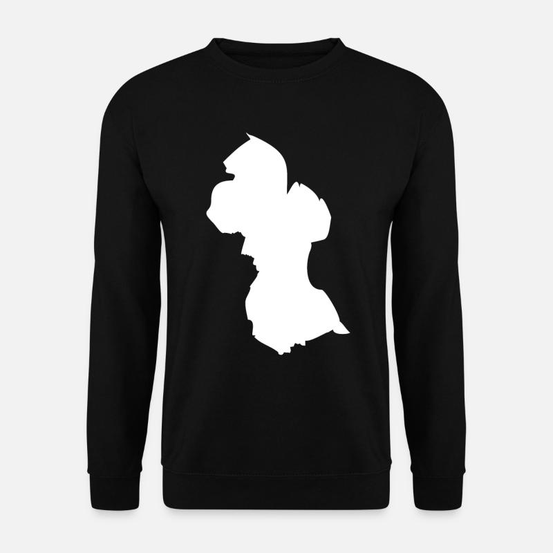 Guyana map flag - Unisex Sweatshirt - black