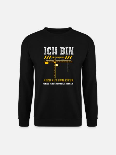 Ich Bin Kein Klugscheißer Aber A... - Unisex Pullover - Schwarz