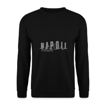 Horizon de Naples - Sweat-shirt Unisexe - noir - Devant - Alina (178cm) & Michal (187cm)