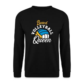 Beachvolleyball - Unisex Pullover - Schwarz - Vorne - Alina (178cm) & Michal (187cm)
