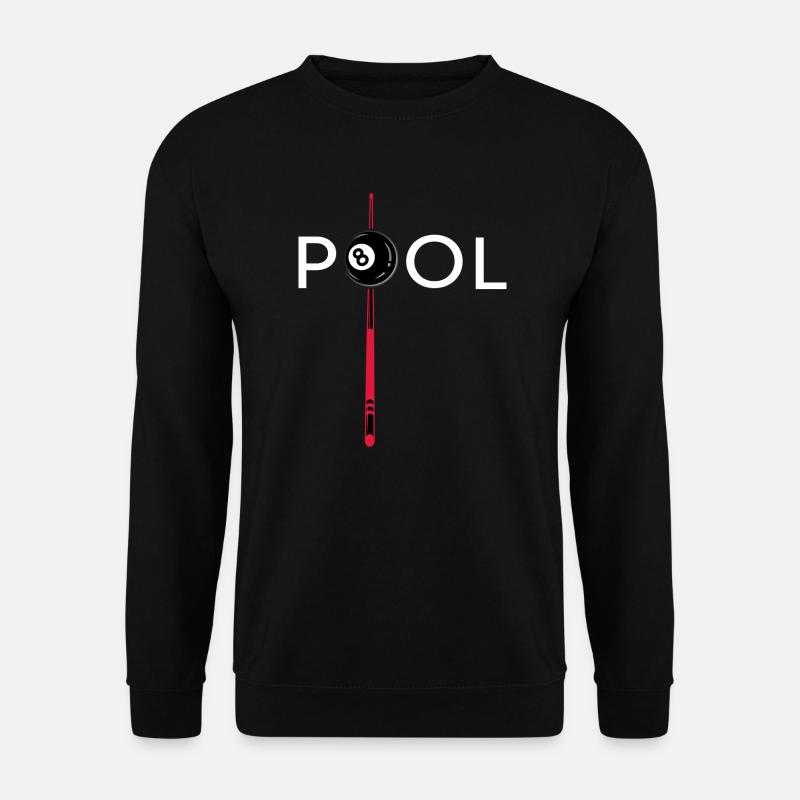 Billard Billardkugel 8ball Poolbillard - Unisex Pullover - Schwarz