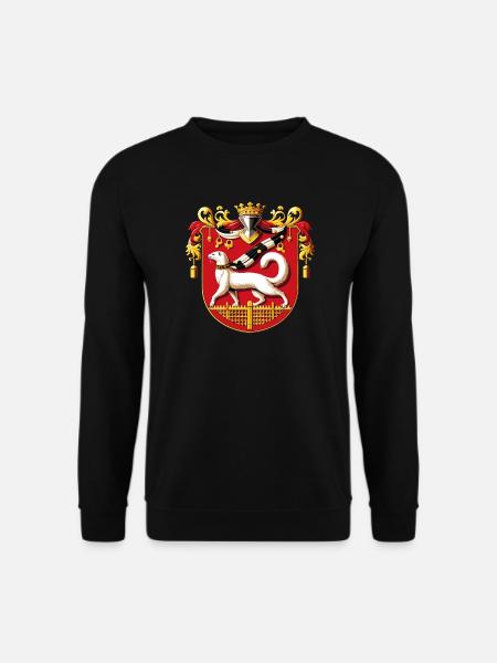 Emblem von Saint Malo Souvenir Bretagne - Unisex Pullover - Schwarz