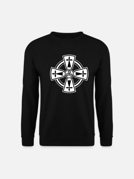 Breizh Celtic cross - Sweat-shirt Unisexe - noir