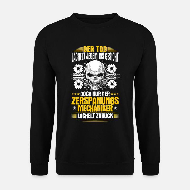 Zerspanungsmechaniker Dreher Fräser Geschenk - Unisex Pullover - Schwarz