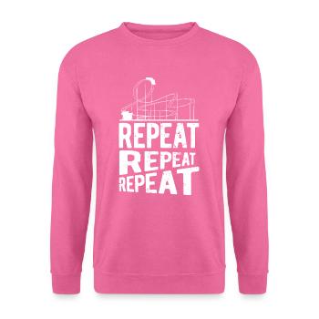 Montagnes russes - Sweat-shirt Unisexe - rose - Devant