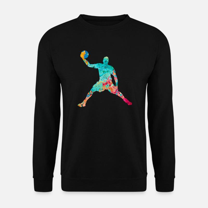 Basketballspieler - PopArt - Unisex Pullover - Schwarz