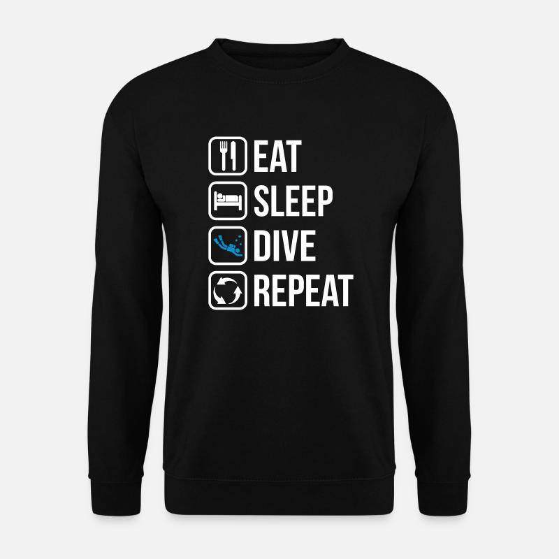 Eat Sleep Dive Repeat - Unisex Sweatshirt - black
