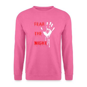 "Fear the Night", Horror and Fear - Unisex Sweatshirt - pink - Front