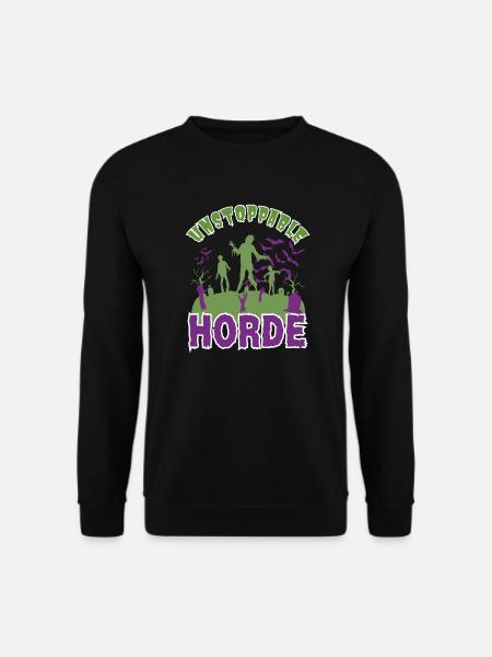 "Unstoppable Horde", Halloween Zombie Horde - Felpa unisex - nero