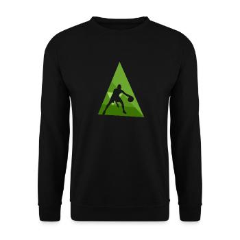 Basketball Basketballspieler Hoop - Unisex Pullover - Schwarz - Vorne - Alina (178cm) & Michal (187cm)