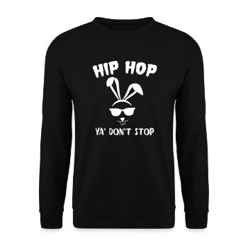 Hip Hop ya don't stop easter - Unisex Sweatshirt - black - Front - Alina (178cm) & Michal (187cm)