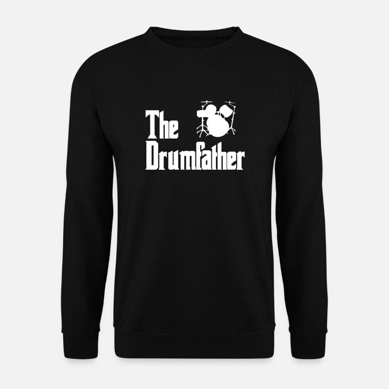 The Drumfather Drummer Drums - Unisex Pullover - Schwarz