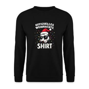 Lustiger Fußball - Spruch Weihnachten Advent Fest - Unisex Pullover - Schwarz - Vorne - Alina (178cm) & Michal (187cm)
