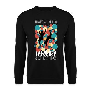 Capoeira - Sweat-shirt Unisexe - noir - Devant - Alina (178cm) & Michal (187cm)