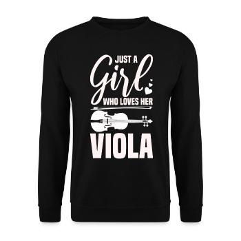 Bratsche - Unisex Pullover - Schwarz - Vorne - Alina (178cm) & Michal (187cm)