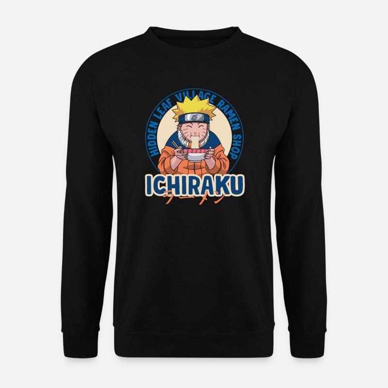 Naruto Ichiraku Hidden Leaf Village Ramen Shop - Unisex Pullover - Schwarz