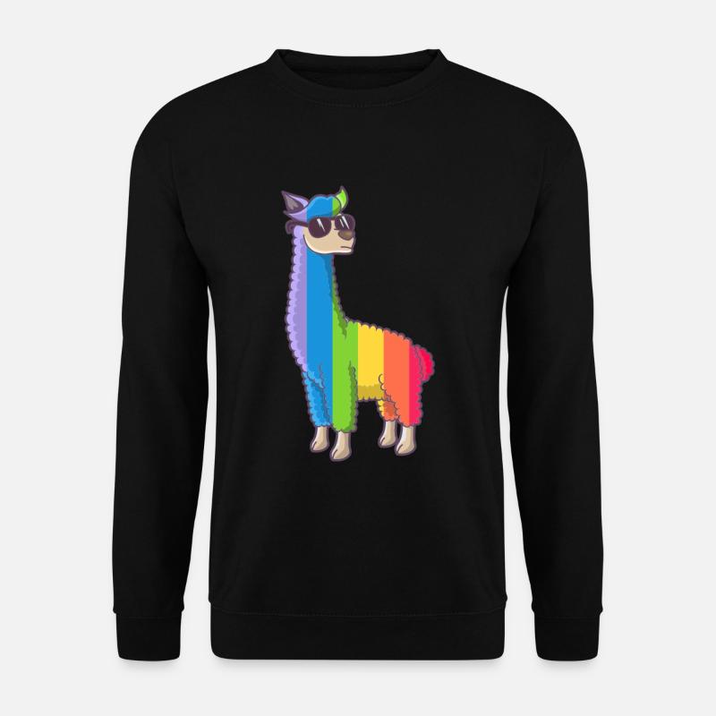 Gay Pride Alpaka LGBT - Unisex Pullover - Schwarz