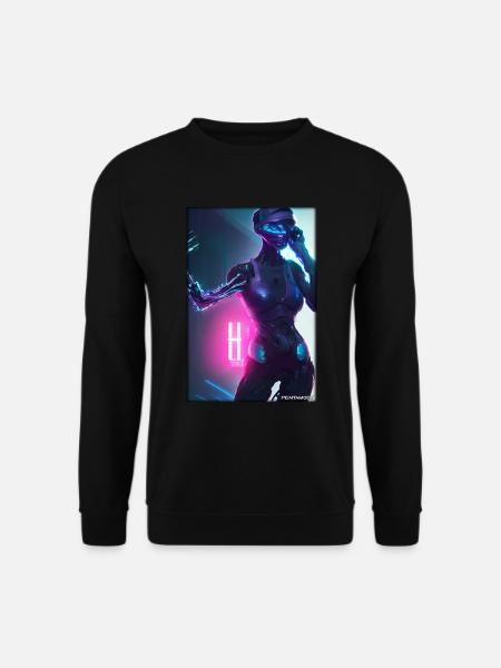 Robot Future Science Sci-Fi Machine - Unisex Sweatshirt - black