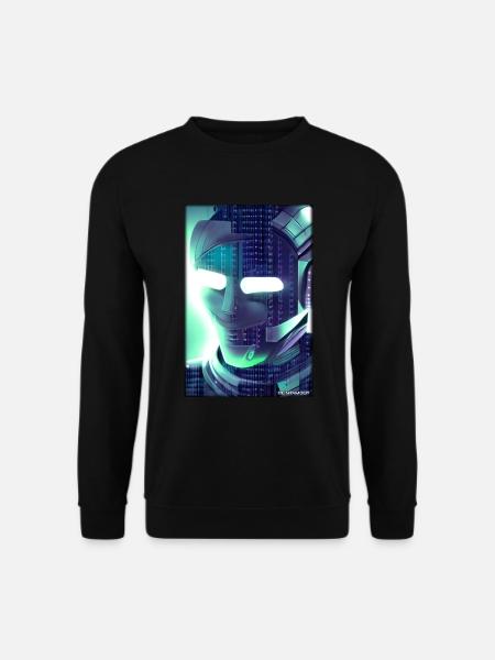 Robot Future Science Sci-Fi Machine - Unisex Sweatshirt - black