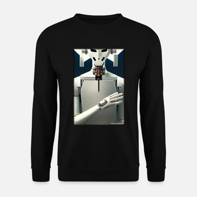 Robot Future Technology Science Android - Unisex Sweatshirt - black