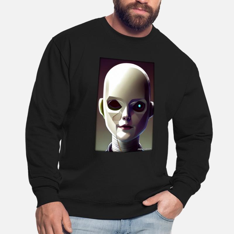 Robot Future Technology Science Android Sweat-shirt Unisexe