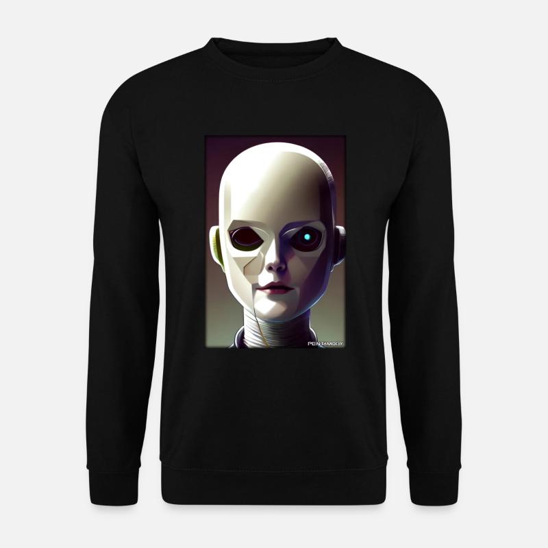 Roboter Zukunft Technik Wissenschaft Android - Unisex Pullover - Schwarz