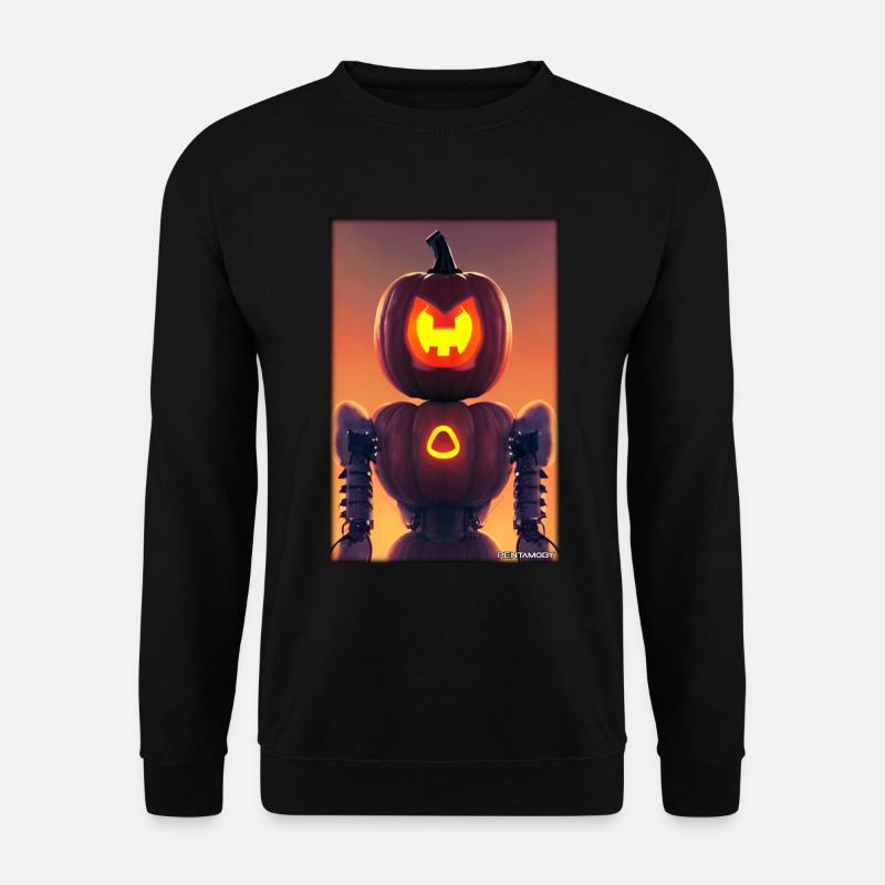 Robots Halloween Future Technology Science - Unisex Sweatshirt - black