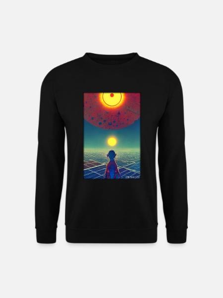 Galaxie Kosmos Universum Sonnensystem Astronaut - Unisex Pullover - Schwarz