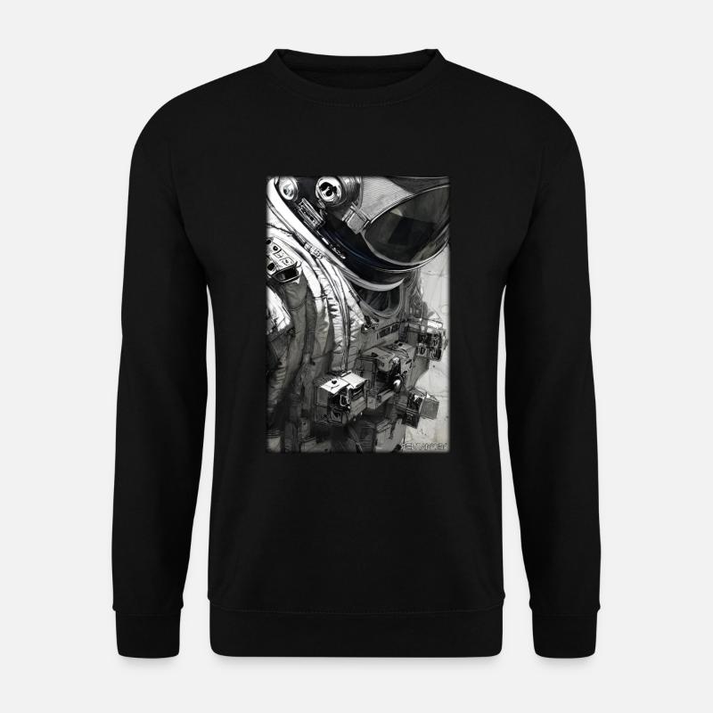 Astronaut Future Sci-Fi Technology - Unisex Sweatshirt - black