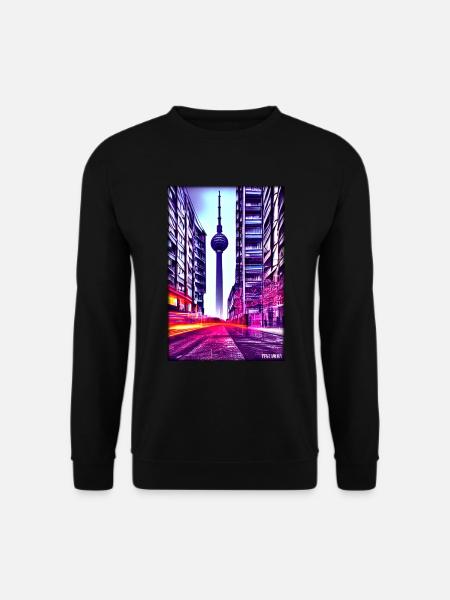 Berlin Berliner Fernsehturm Stadt Wahrzeichen - Unisex Pullover - Schwarz