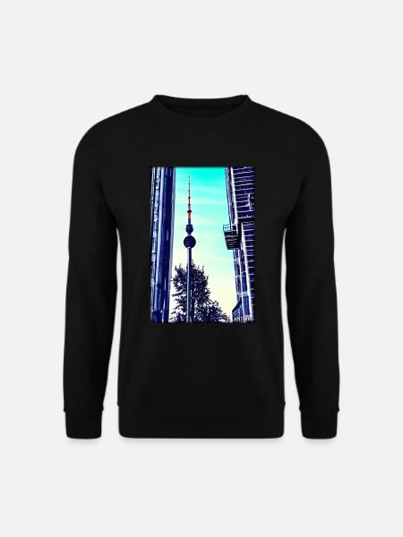 Berlin Berliner Fernsehturm Stadt Wahrzeichen - Unisex Pullover - Schwarz