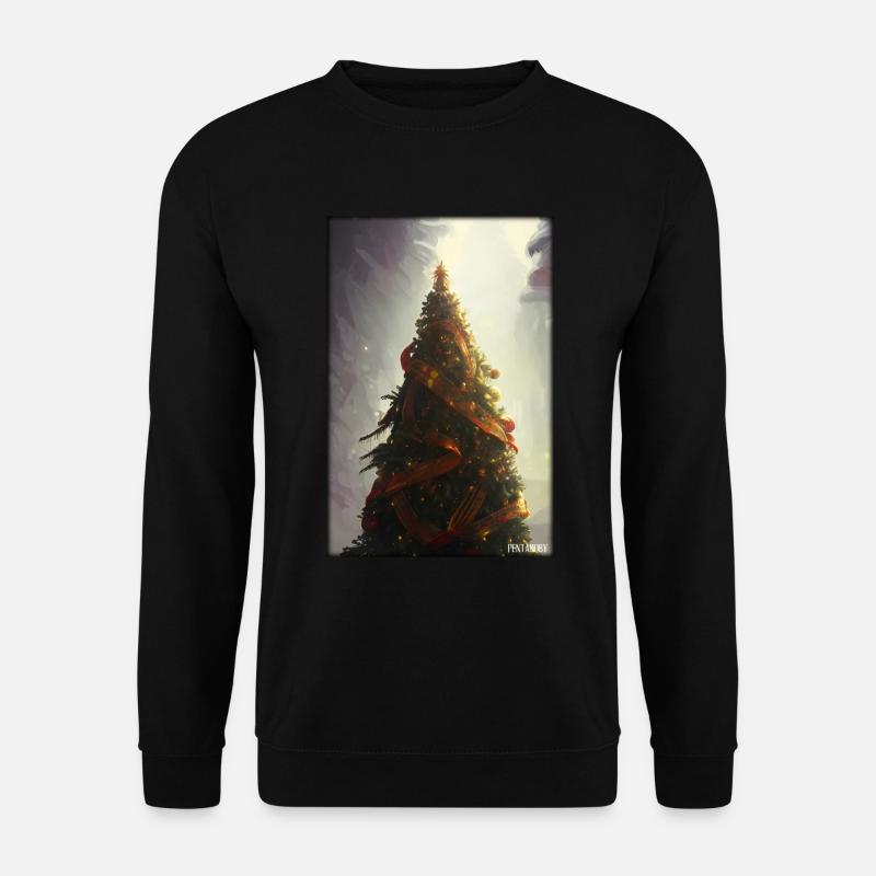 Arbre de Noël Noël hiver - Sweat-shirt Unisexe - noir