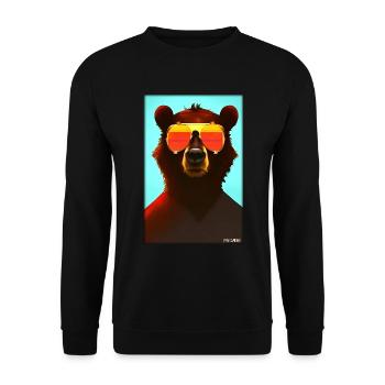 Bear Sunglasses Wildlife Forest Animals Wilderness - Unisex Sweatshirt - black - Front - Alina (178cm) & Michal (187cm)