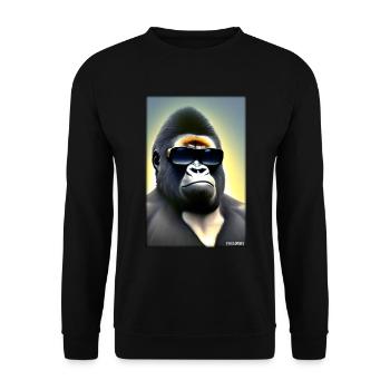 Gorilla Sunglasses Wildlife Forest Animals Wildlife - Unisex Sweatshirt - black - Front - Alina (178cm) & Michal (187cm)