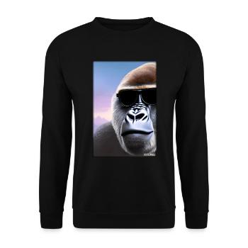 Gorilla Sunglasses Wildlife Forest Animals Wildlife - Unisex Sweatshirt - black - Front - Alina (178cm) & Michal (187cm)