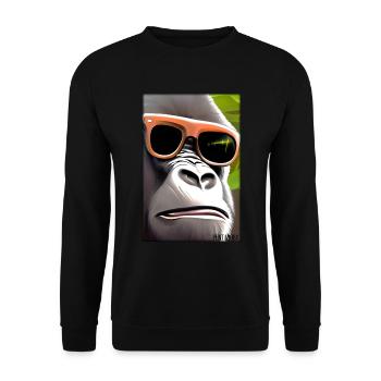 Gorilla Sunglasses Wildlife Forest Animals Wildlife - Unisex Sweatshirt - black - Front - Alina (178cm) & Michal (187cm)