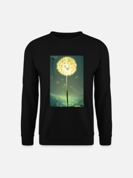 Dandelion Dandelion Asteraceae Flower Spring - Unisex Sweatshirt - black