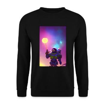 Dandelion Dandelion Asteraceae Flower Spring - Unisex Sweatshirt - black - Front - Alina (178cm) & Michal (187cm)