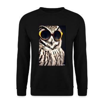 Owl Sunglasses Wildlife Bird Forest Animal Forest - Unisex Sweatshirt - black - Front - Alina (178cm) & Michal (187cm)