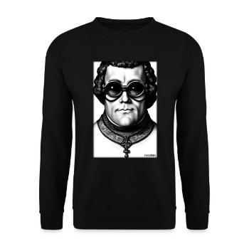 Martin Luther Sunglasses Religion Church - Sweat-shirt Unisexe - noir - Devant - Alina (178cm) & Michal (187cm)