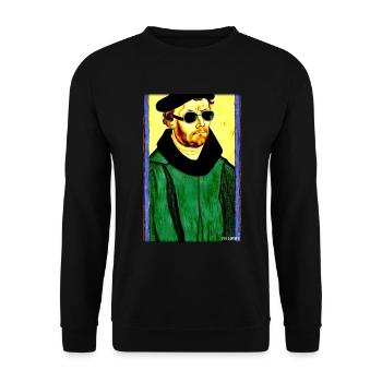 Martin Luther Sunglasses Religion Church - Sweat-shirt Unisexe - noir - Devant - Alina (178cm) & Michal (187cm)