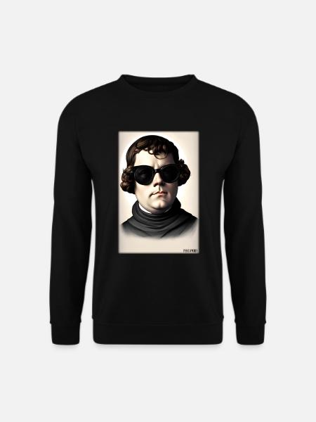 Martin Luther Sonnenbrille Religion Kirche - Unisex Pullover - Schwarz