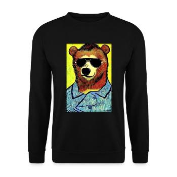 Bear Sunglasses Wildlife Forest Animals Wilderness - Unisex Sweatshirt - black - Front - Alina (178cm) & Michal (187cm)