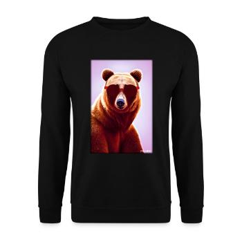 Bear Sunglasses Wildlife Forest Animals Wilderness - Unisex Sweatshirt - black - Front - Alina (178cm) & Michal (187cm)