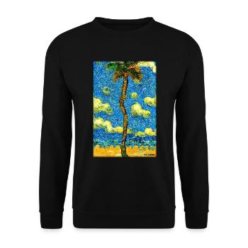 Palm Beach Holiday Summer Sun Sea Travel Holidays - Sweat-shirt Unisexe - noir - Devant - Alina (178cm) & Michal (187cm)