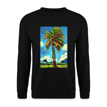Palm Beach Holiday Summer Sun Sea Travel Holidays - Sweat-shirt Unisexe - noir - Devant - Alina (178cm) & Michal (187cm)