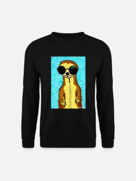 Suricates Zoo Animaux Nature Faune Surikate Zoo - Sweat-shirt Unisexe - noir