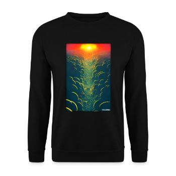 Sunset Sunset Sun Sky Nature Summer - Unisex Sweatshirt - black - Front - Alina (178cm) & Michal (187cm)