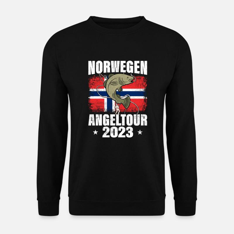 Norwegen Angeltour 2023 - Unisex Pullover - Schwarz