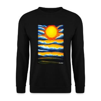 Sun Summer Nature Holiday Sunshine Sunlight - Unisex Sweatshirt - black - Front - Alina (178cm) & Michal (187cm)
